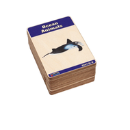 Ocean Animals Wooden Nomenclature Cards (3-6) (Printed)