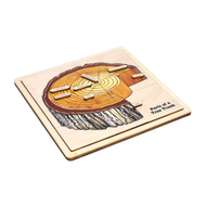 Parts of a Tree Trunk Puzzle with Nomenclature Cards 3-6