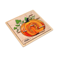 Parts of a Pumpkin puzzle with Nomenclature Cards (3-6)