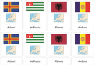 Flags and Maps of Europe & European Islands - Nomenclature Cards (3-6)