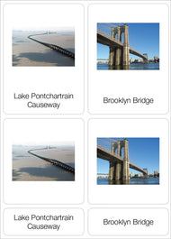 Bridges in the United States Nomenclature Cards (3-6) (Printed)
