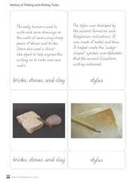 History of Language and Writing Tools (Printed)