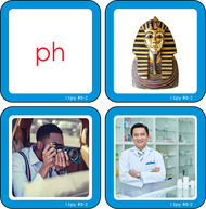 Digraph Picture Cards (Printed and Laminated)