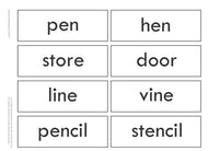 Rhyming Labels (Printed)
