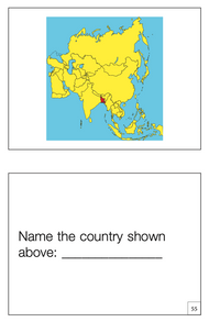 Puzzle Map of Asia Workbook (Printed)
