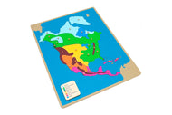 Biomes of North America Puzzle Map