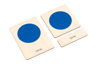 Geometric Cabinet Shapes Wooden Nomenclature Cards (3-6)
