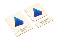 Geometric Solids Wooden Nomenclature Cards (3-6)