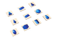 Wooden Memory Game: Geometric Solids