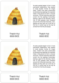 Stages of Progression of Civilization Nomenclature Cards (6-9)
