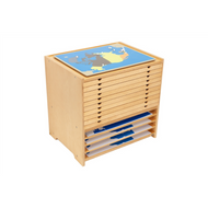 Puzzle Maps Cabinet Solid Wood (Premium Quality)
