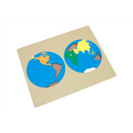 Puzzle Map of the World with Labeled & Unlabeled Control Charts (Premium Quality)