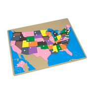 Puzzle Map of USA with Labeled & Unlabeled Control Charts (Premium Quality)