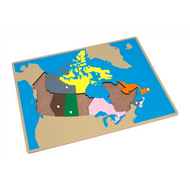 Puzzle Map of Canada with Labeled & Unlabeled Control Charts (Premium Quality)