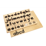 Small Movable Alphabet: Print - Black and Red - Configured Box (Premium Quality)