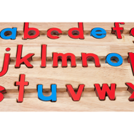 Small Movable Alphabet: Print - Blue and Red - Configured Box (Premium Quality)