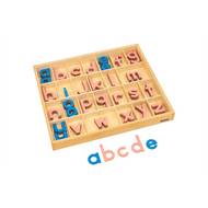 Small Movable Alphabet: Lowercase - Pink and Blue (Premium Quality)
