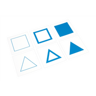 Wooden Tray and Cards for Geometric Demonstration Tray (Premium Quality)