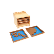 Cabinet for Wooden Land and Water Form Trays Set 2 (Premium Quality)