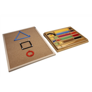 Geometric Stick Material and Cork Board (Premium Quality)
