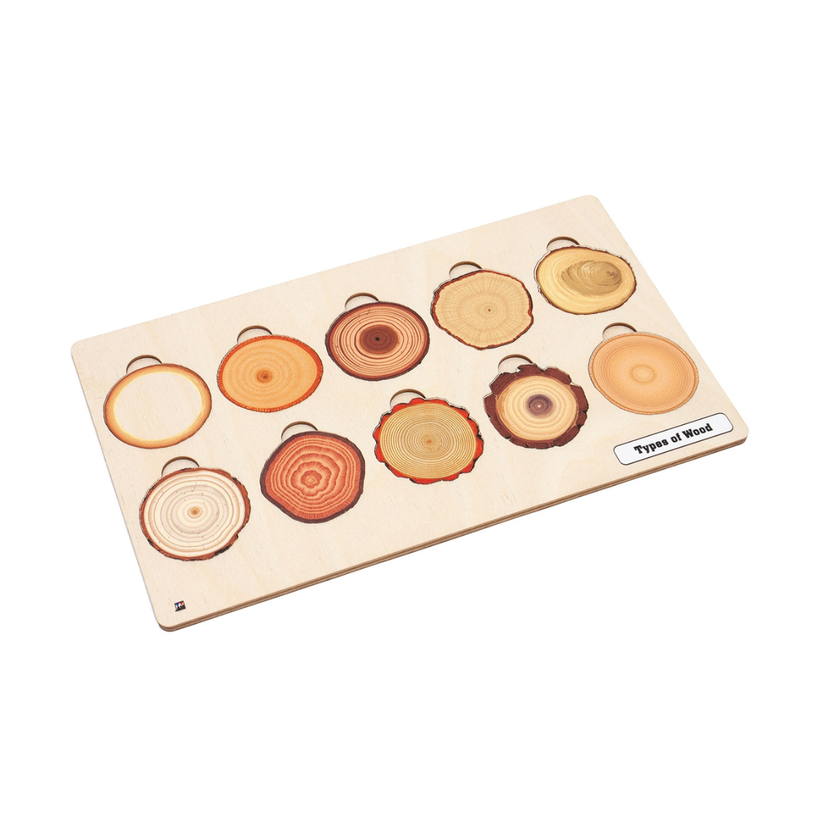 Types of Wood Puzzle with Nomenclature Cards 6-9 (Printed)
