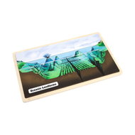 Oceanic Landforms Puzzle with Nomenclature Cards (3-6)