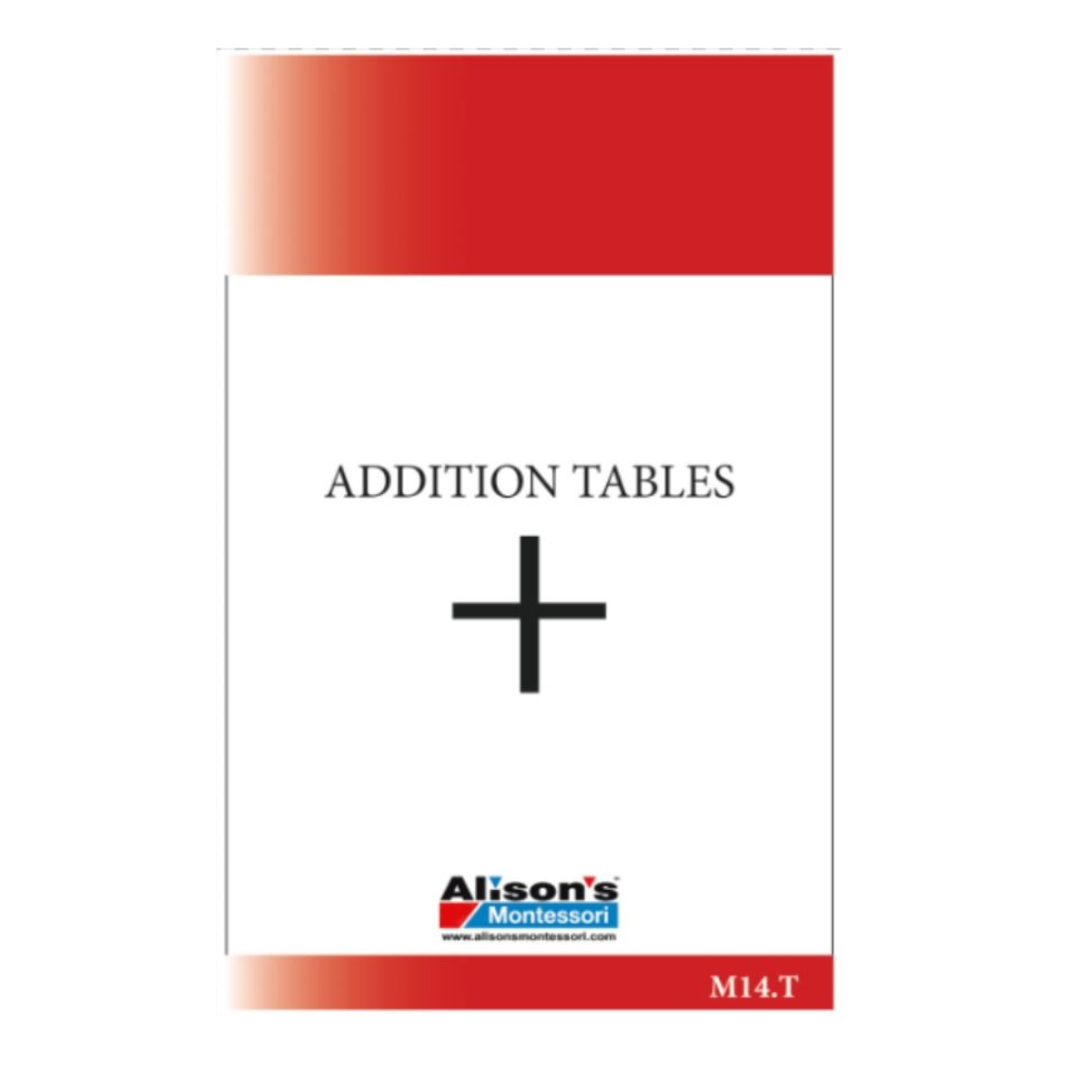 Addition Tables (Printed)