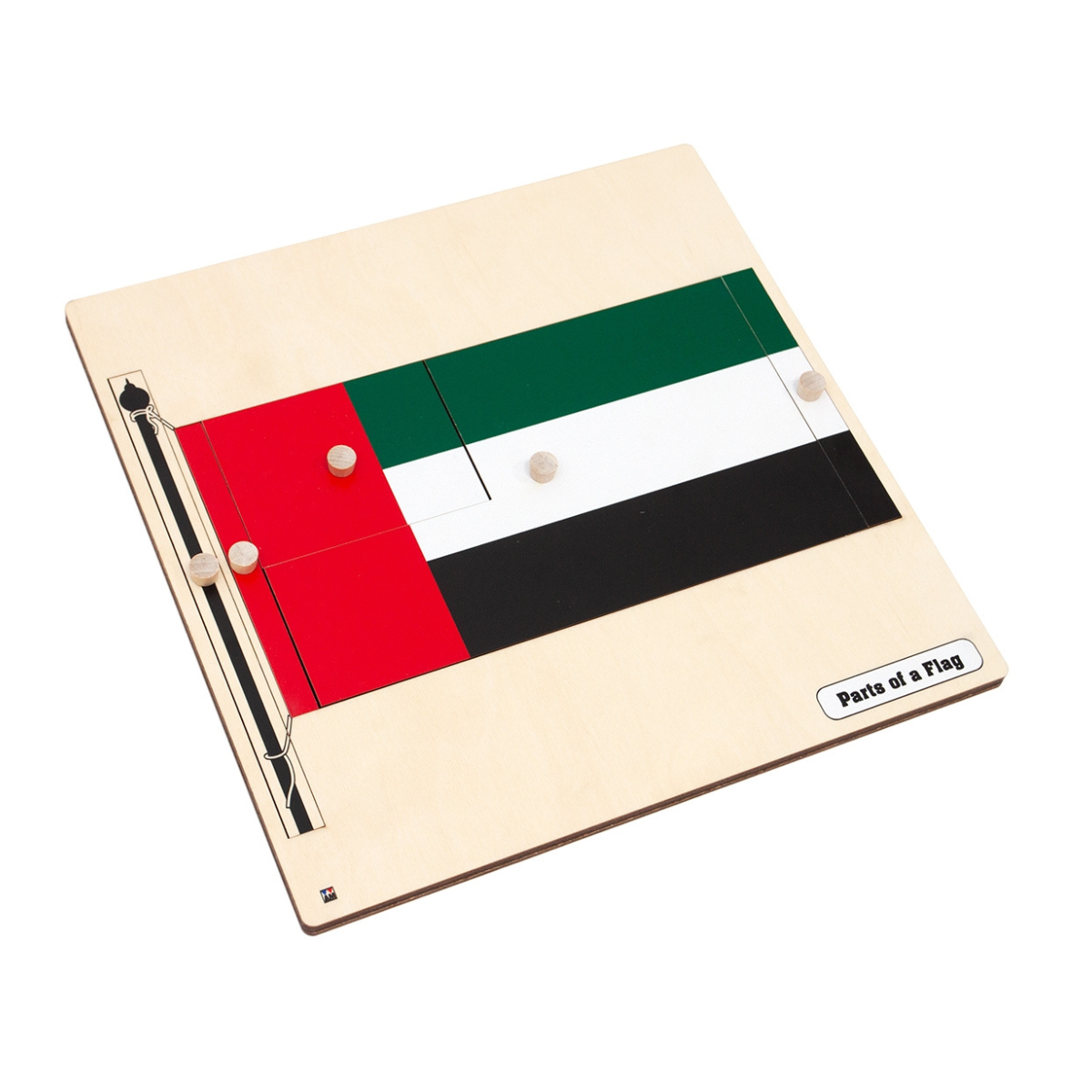 Flag of UAE Knobbed Puzzle