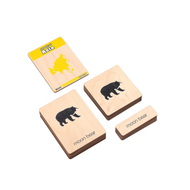 Animals of Asia Wooden Nomenclature Cards (3-6) (Printed)
