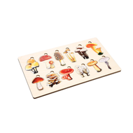 Types of Mushrooms Puzzle with Nomenclature Cards (Printed) (6-9)