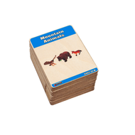Mountain Animals Wooden Nomenclature Cards (3-6) (Printed)