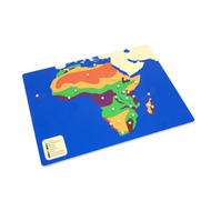 Biomes Puzzle Map of Africa with Control Chart