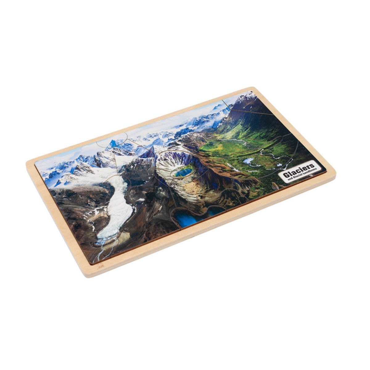Glaciers and Glacial Landforms Puzzle with Nomenclature Cards (6-9) (Printed)