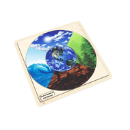 Earth’s System of Four Spheres Puzzle with Nomenclature Cards 3-6