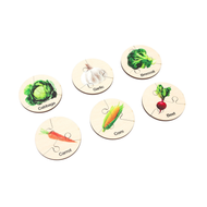 Six Vegetable-Themed Three-Part Puzzles