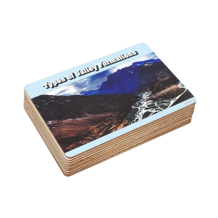 Types of Valley Formation Wooden Cards