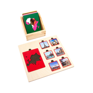 Continents and Their Landmarks Sorting Tiles