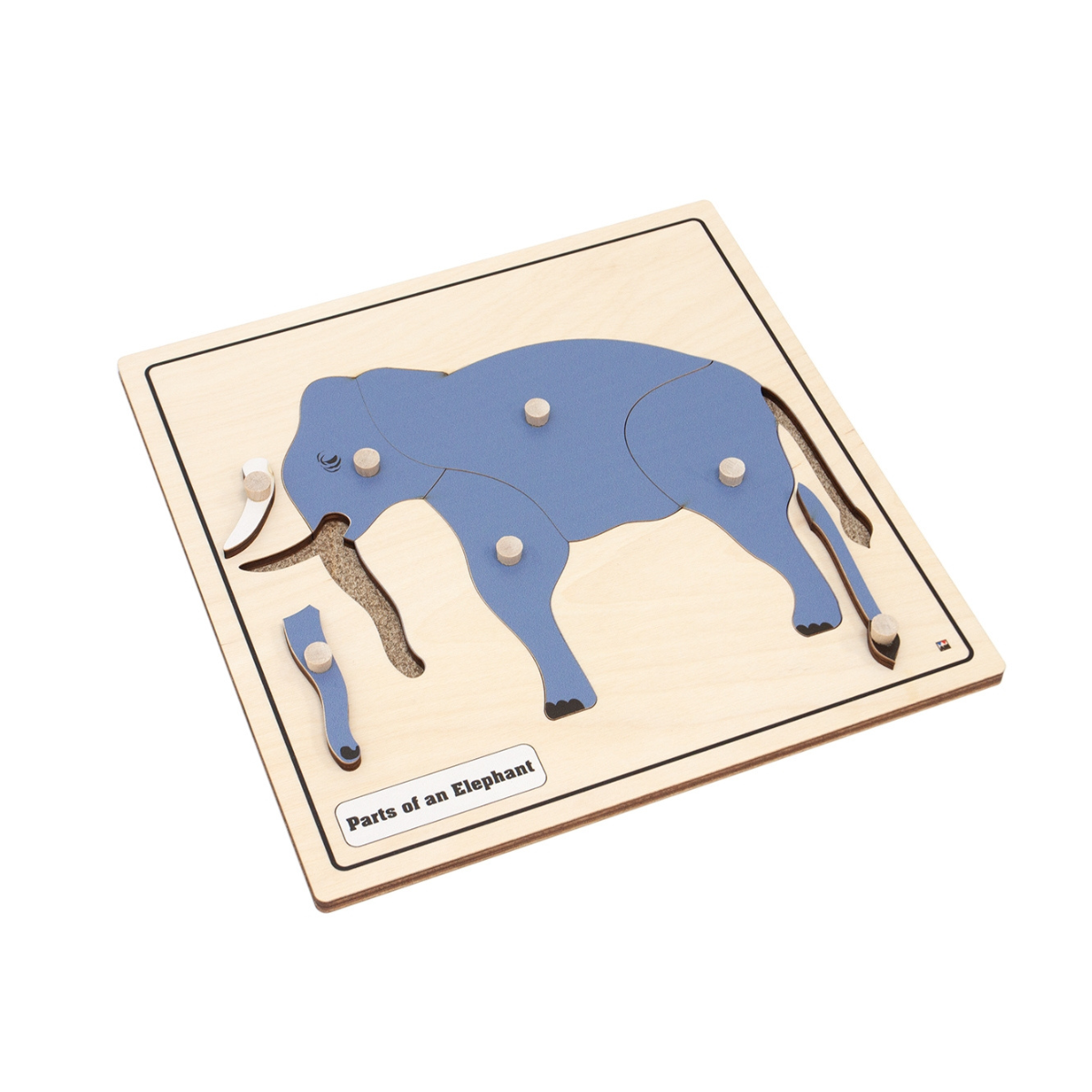 Parts of an Elephant Knobbed Puzzle