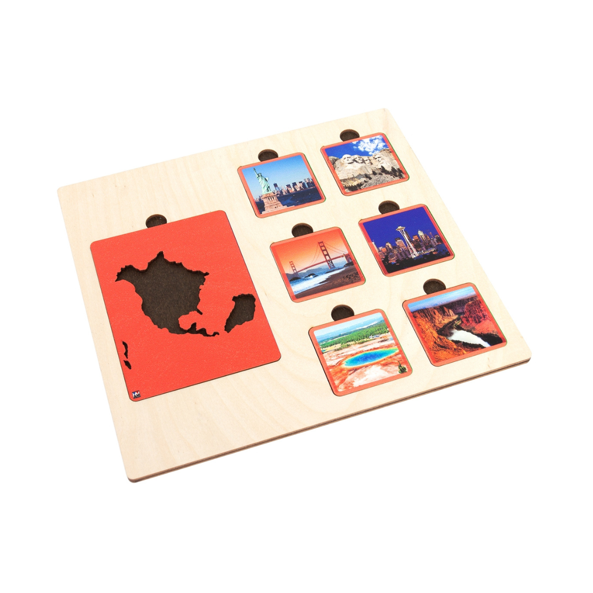 Continents and Their Landmarks Sorting Tiles