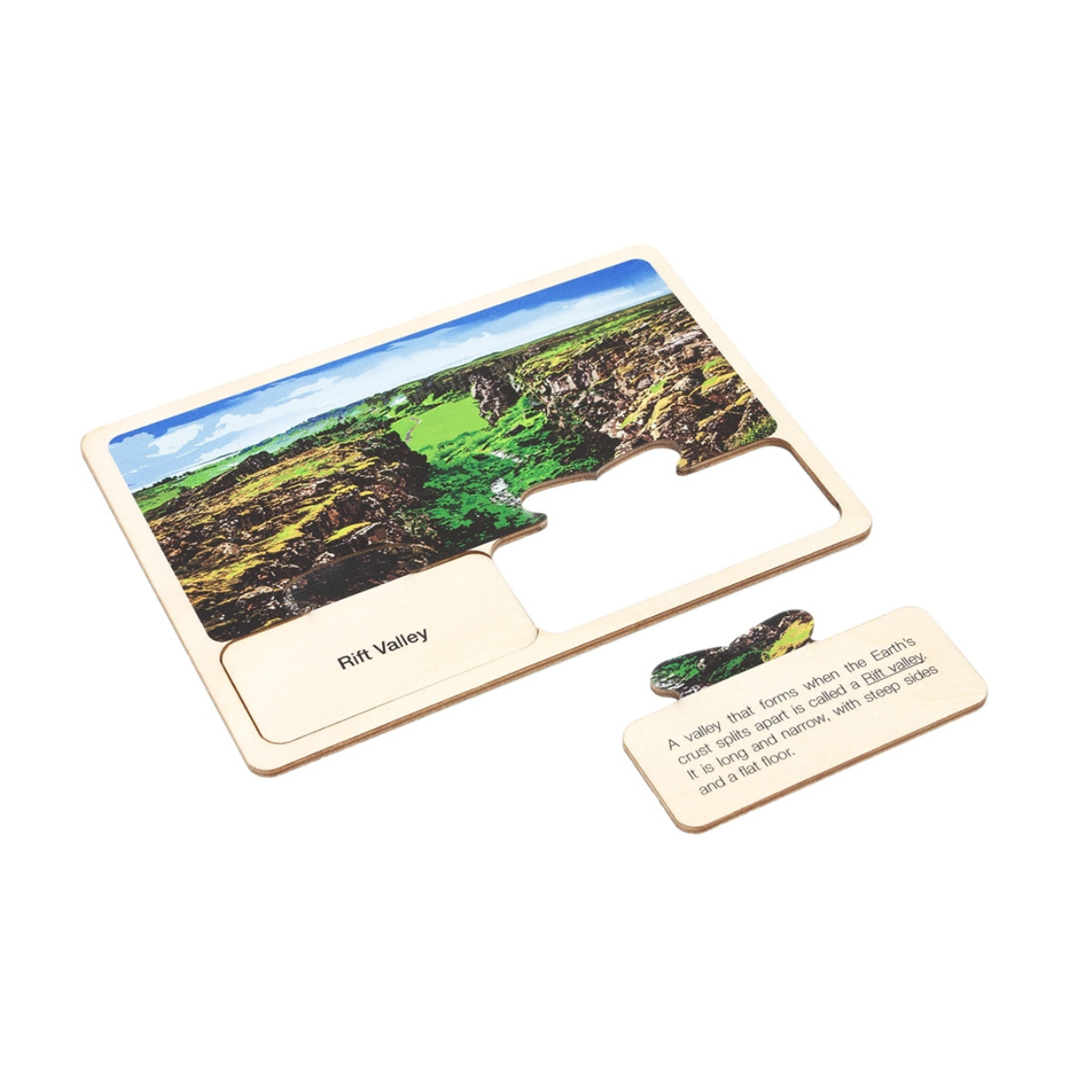 Types of Valley Formation Wooden Cards