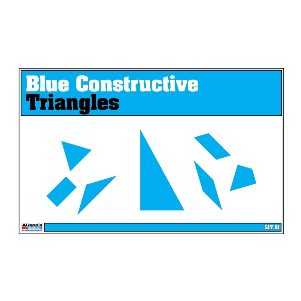 Blue Constructive Triangles Complete Set