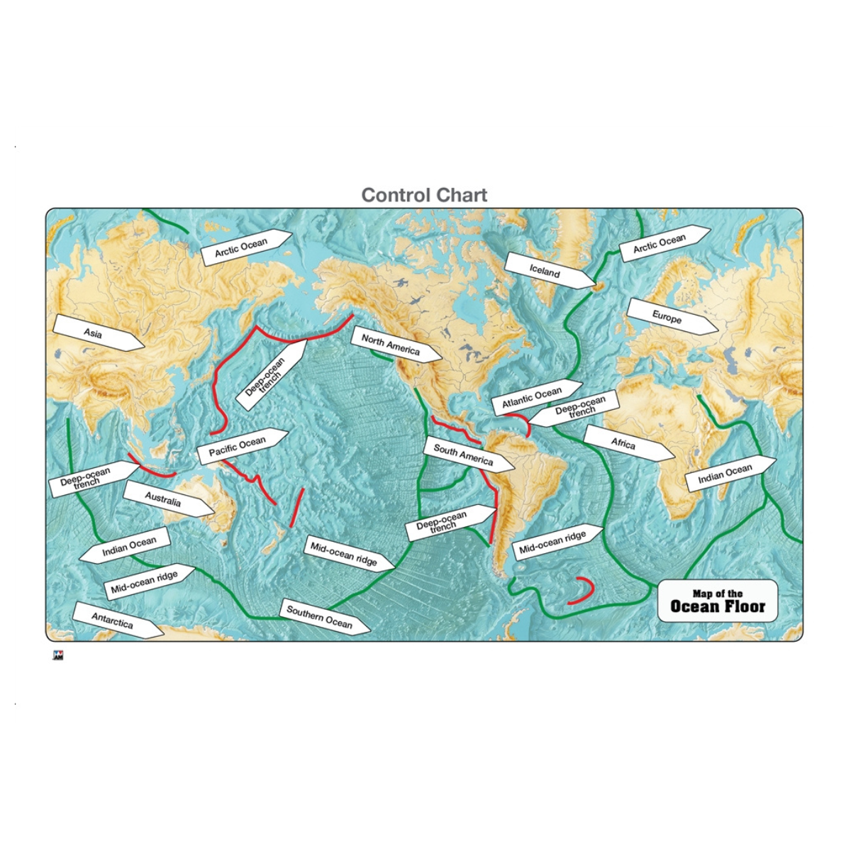 Map of the Ocean Floor Puzzle
