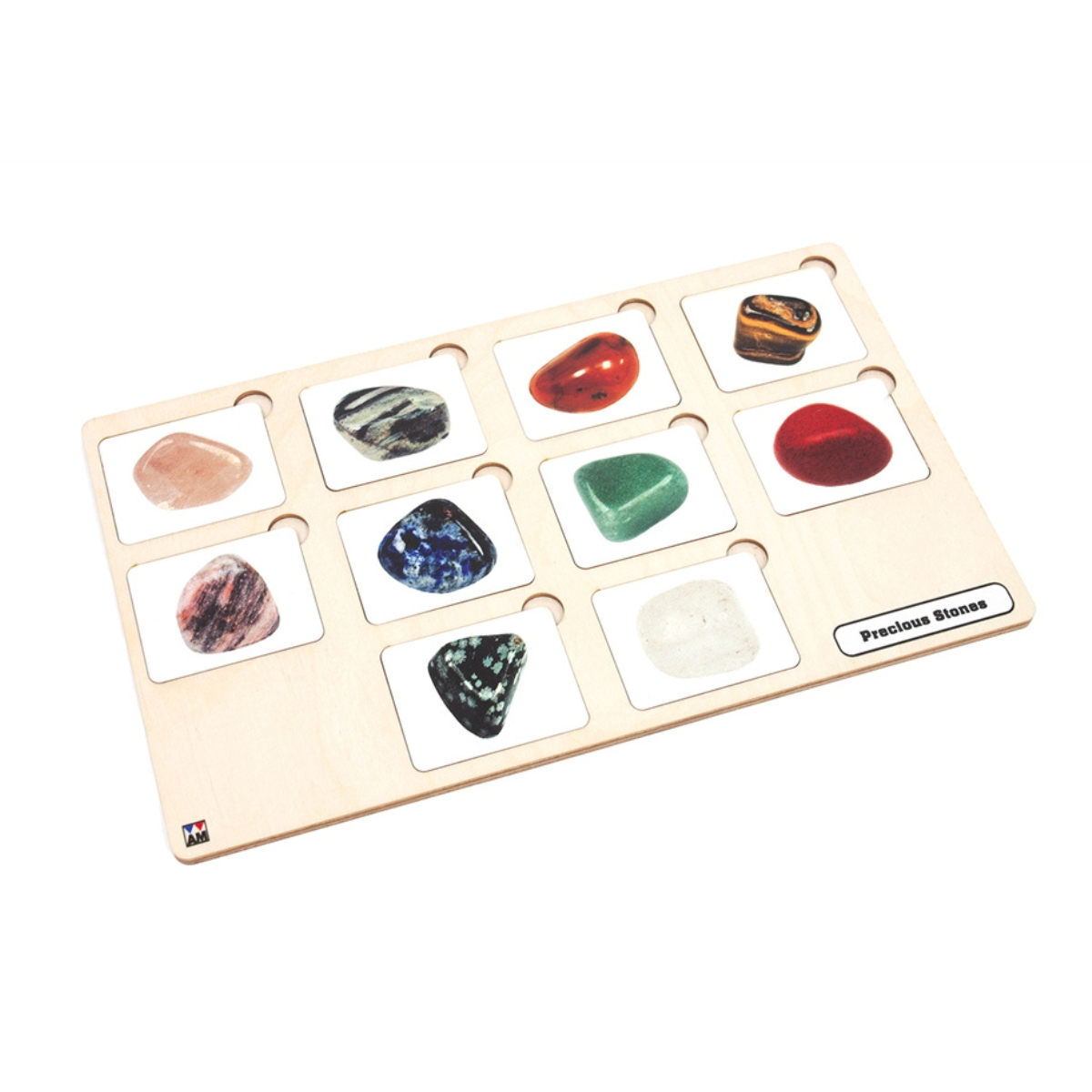 Precious Stones Puzzle with Nomenclature Cards (6-9) (Printed)