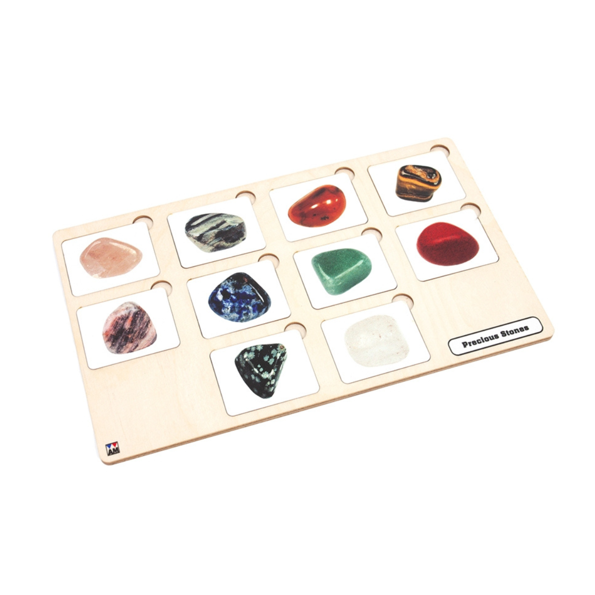 Precious Stones Puzzle with Nomenclature Cards (3-6) (Printed)