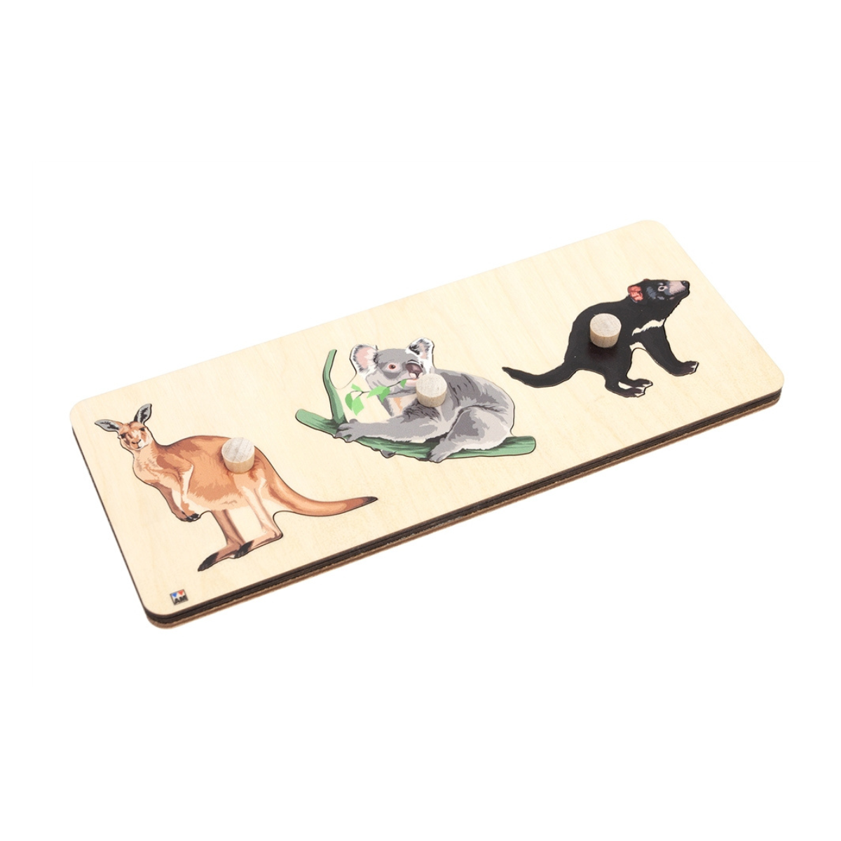 Continent Animals Knobbed Puzzle