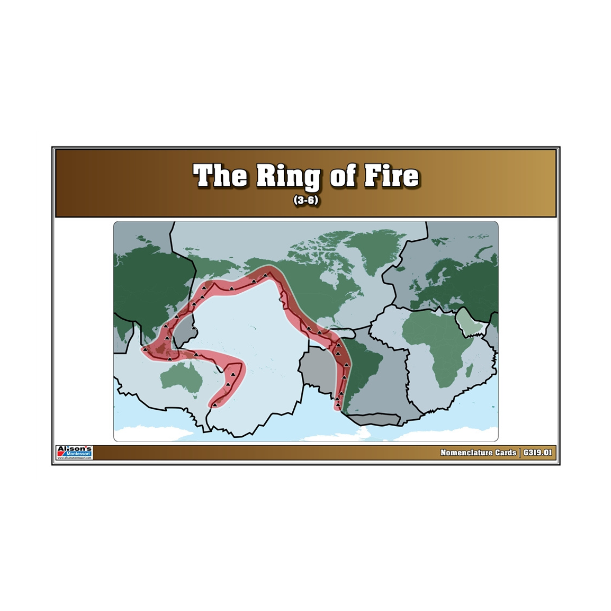 The Ring of Fire Puzzle with Nomenclature Cards (3-6)