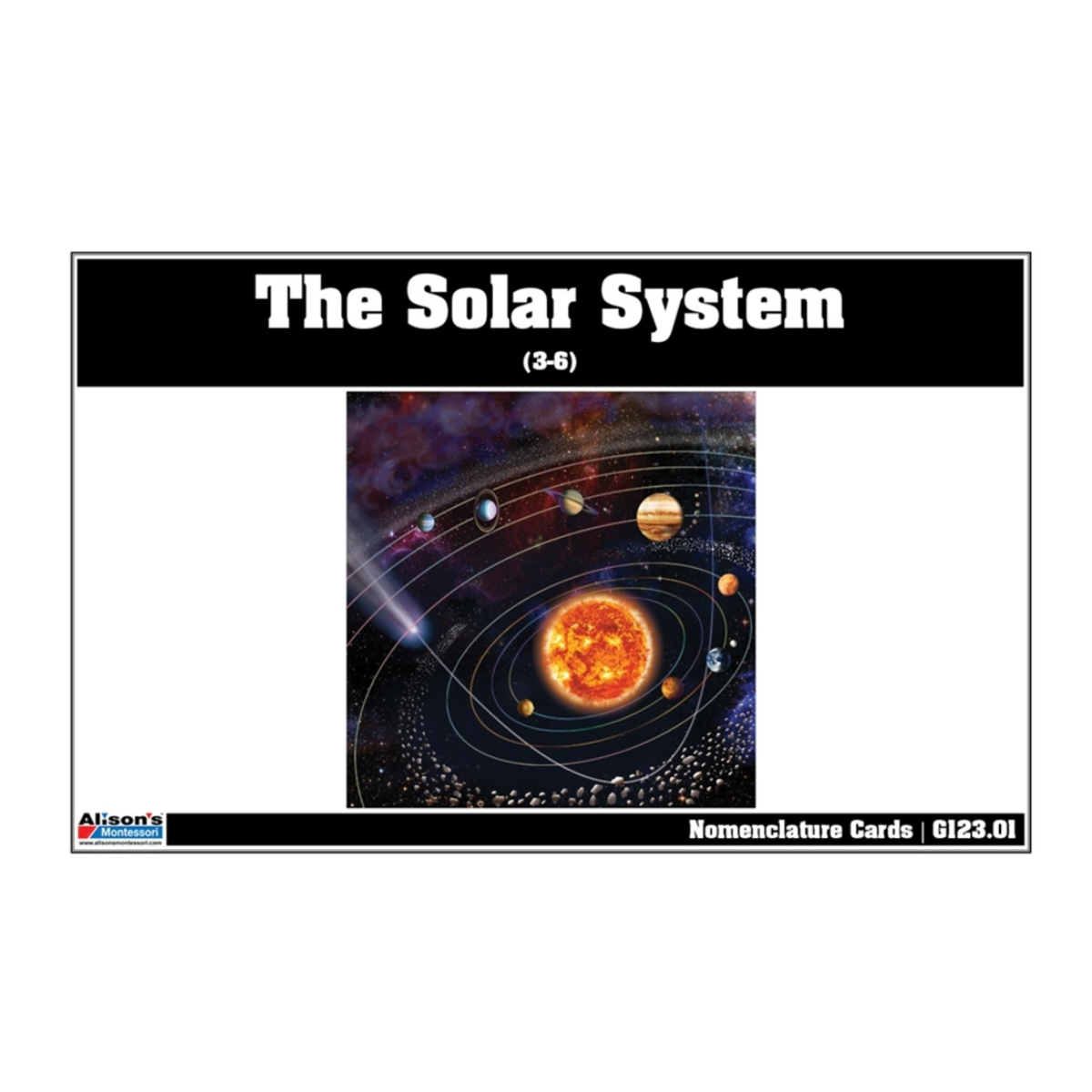 The Solar System Puzzle with Nomenclature Cards (3-6)