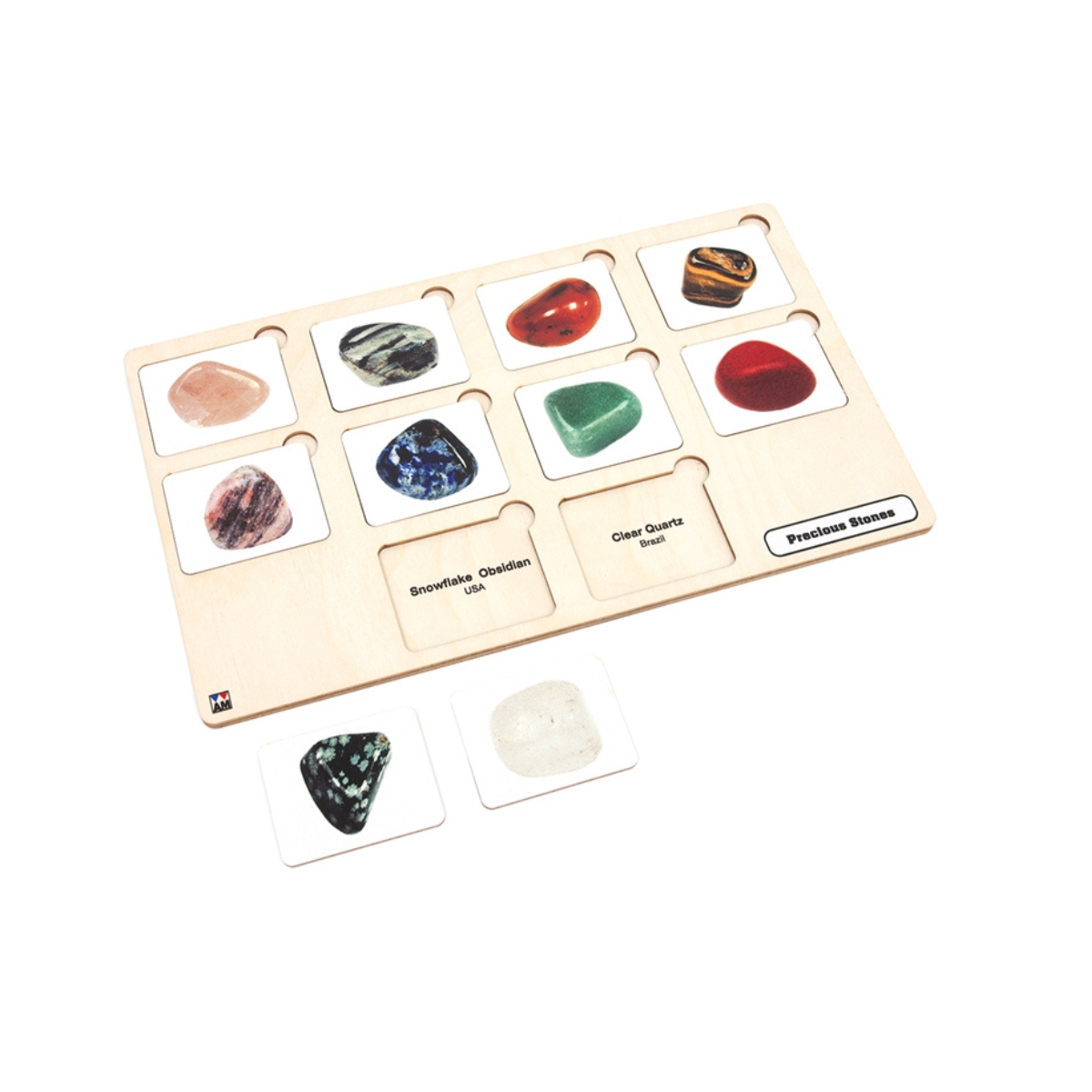 Precious Stones Puzzle with Nomenclature Cards (6-9) (Printed)