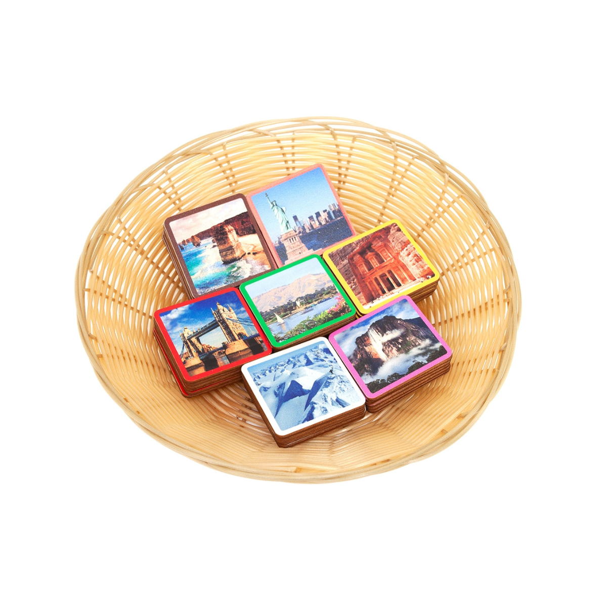 Continents and Their Landmarks Sorting Tiles