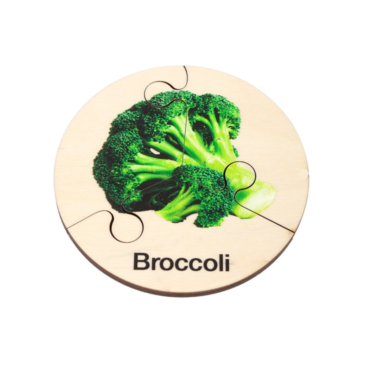 Six Vegetable-Themed Three-Part Puzzles